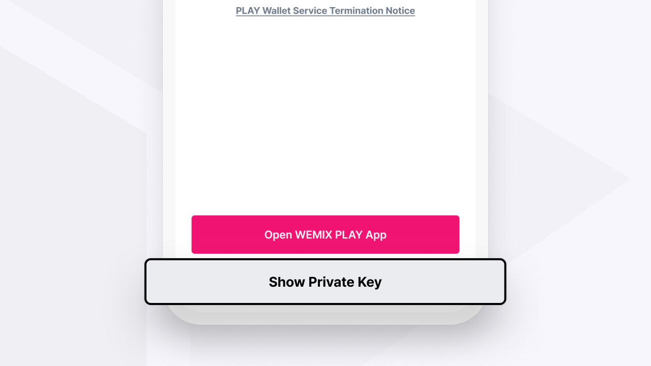 How to Copy the Private Key on Play Wallet